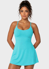 Plush Backless Active Dress – Easy Peezy