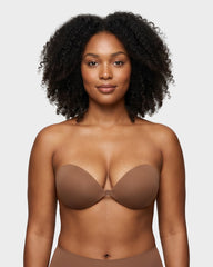 2 Pairs Front Closure Adhesive Push-Up Invisible Bra