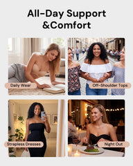 No-Slip Strapless Full Support Bra