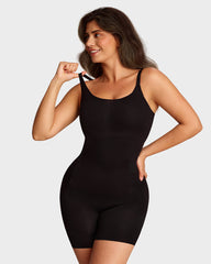 Easy-Access Seamless Sculpting Bodysuit – Full Body Compression Shapewear