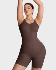 Easy-Access Seamless Sculpting Bodysuit – Full Body Compression Shapewear