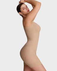 Easy-Access Seamless Sculpting Bodysuit – Full Body Compression Shapewear