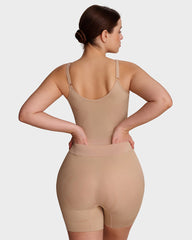Easy-Access Seamless Sculpting Bodysuit – Full Body Compression Shapewear