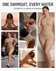 Easy-Access Seamless Sculpting Bodysuit – Full Body Compression Shapewear