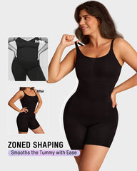 Easy-Access Seamless Sculpting Bodysuit – Full Body Compression Shapewear