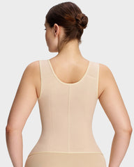Double-Layer Tummy Control Waist Shaper Girdle With Bra