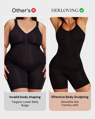 EasySlide Pull-Down Shapewear Bodysuit