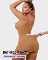 Front-Zip Mid-Thigh Shapewear