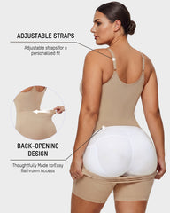 Front-Zip Mid-Thigh Shapewear