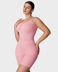 Easy-Access Seamless Sculpting Bodysuit – Full Body Compression Shapewear
