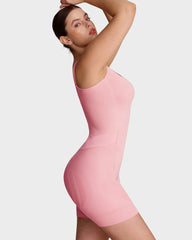 Easy-Access Seamless Sculpting Bodysuit – Full Body Compression Shapewear