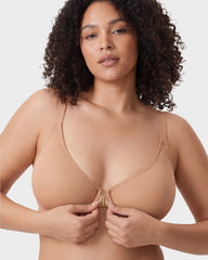 Front Clasp Mesh Support Bra