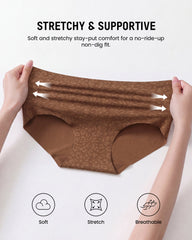 6-Pack High-Waist Seamless Leopard Tummy Control Briefs