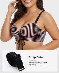 Instant Boost Lace-Up Padded Push Up Bra