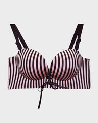 Instant Boost Lace-Up Padded Push Up Bra