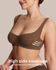 Invisible Wired Unlined Balconette Bra