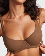 Invisible Wired Unlined Balconette Bra