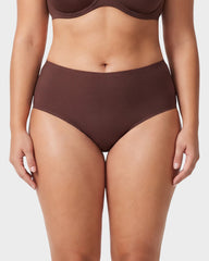 6-Pack No Show High-Waist Briefs for Everyday Seamless Comfort