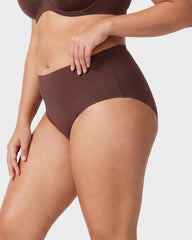 6-Pack No Show High-Waist Briefs for Everyday Seamless Comfort