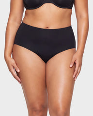 6-Pack No Show High-Waist Briefs for Everyday Seamless Comfort