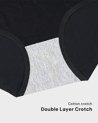 6-Pack No Show High-Waist Briefs for Everyday Seamless Comfort