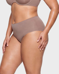 6-Pack No Show High-Waist Briefs for Everyday Seamless Comfort
