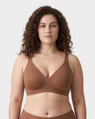 Seamless Deep V Push-Up Wireless Bra