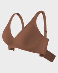 Seamless Deep V Push-Up Wireless Bra
