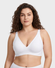 Seamless Deep V Push-Up Wireless Bra