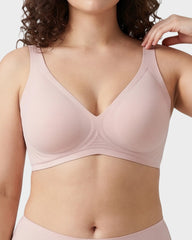 Plunge Push-Up Seamless Barely-There Wireless Bra