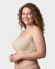 Stay-Put Strapless Bra for Full Busts