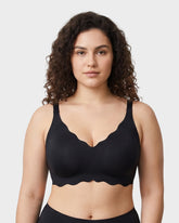 Soft Wireless Full Coverage Scalloped Jelly Bra
