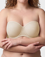 Stay-Put Strapless Bra for Full Busts