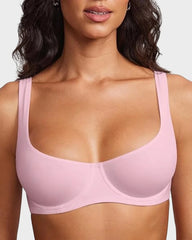 Invisible Wired Unlined Balconette Bra
