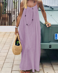Backless Cami Dress for Beach & Vacation