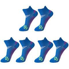 3-Pair Lightweight Compression Ankle Socks — Cushioned Support for Active Feet