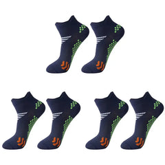3-Pair Lightweight Compression Ankle Socks — Cushioned Support for Active Feet