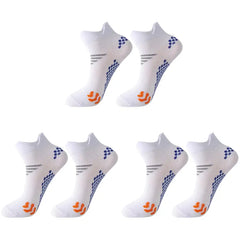 3-Pair Lightweight Compression Ankle Socks — Cushioned Support for Active Feet