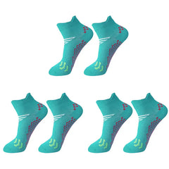 3-Pair Lightweight Compression Ankle Socks — Cushioned Support for Active Feet