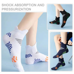 3-Pair Lightweight Compression Ankle Socks — Cushioned Support for Active Feet