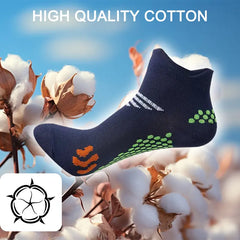 3-Pair Lightweight Compression Ankle Socks — Cushioned Support for Active Feet