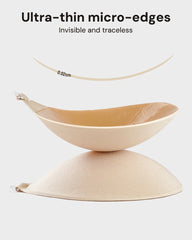 2 Pairs Front Closure Adhesive Push-Up Invisible Bra