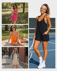 2-in-1 Lounge Romper Dress