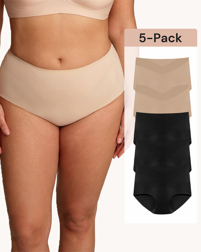 5-Pack Seamless High-Waist Shaping Panties