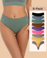 9-Pack Comfort Seamless Sport Thong Panties