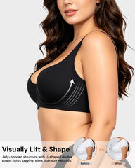 Bare-Edge™ Unlined Demi Bra with Jelly Gel