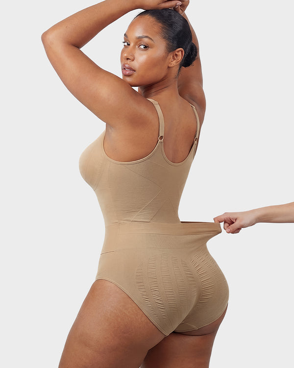 Deep V Butt Lift Camisole Bodysuit Shapewear