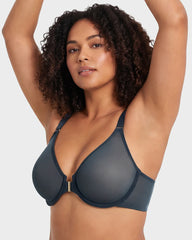 Front Clasp Mesh Support Bra