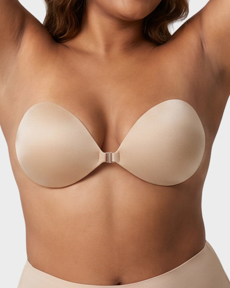 Front Closure Self-Adhesive Invisible Push-Up Bra (2 Pairs)