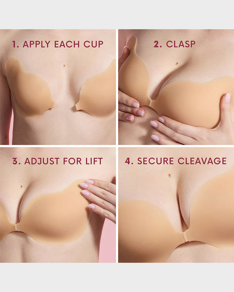 Invisible Uplift Adhesive Push-Up Bra (2 Pairs)